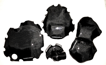 SET 4x Limadeckel, Zündgeberdeckel/Anlasser, Kupplungsdeckel Wasserpumpe Protektor SUZUKI GSXR1000 K3 - K8 2003 2008