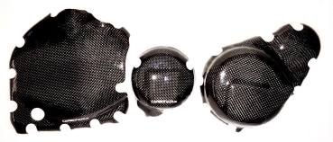 SET 3x Limadeckel, Zündgeberdeckel/Anlasser, Kupplungsdeckel Protektor SUZUKI GSX1100E KATANA CARBON
