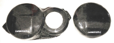 Generator + cluts cover protectors HONDA RVF400 NC35 2x CARBON  CARBONE CARBONO ENGINE