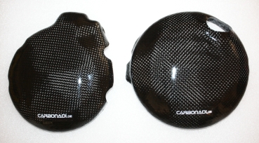 SET 2x Lichtmaschine Kupplung Protektor SUZUKI SV650 2003 - 2008 CARBON