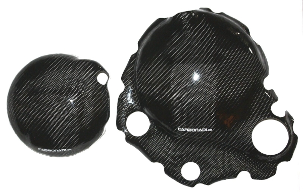 SET-Protektoren KAWASAKI Z650 NINJA MY 2017 2024  2x CARBON KUPPLUNGSDECKEL LIMADECKEL