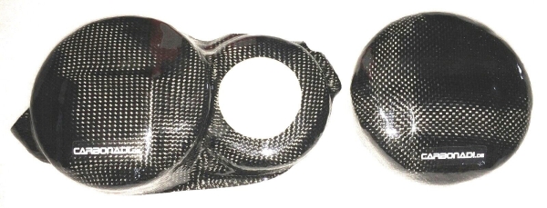 Generator + cluts cover protectors HONDA VFR400 NC30 2x CARBON KUPPLUNGSDECKEL LIMADECKEL CARBONE CARBONO ENGINE