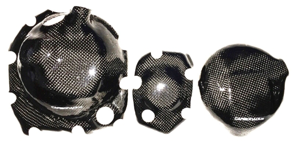 SET KAWASAKI Z900 2016 2024 3x CARBON KUPPLUNGSDECKEL LIMADECKEL MOTORDECKEL CARBONE